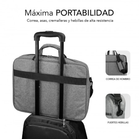 SUBBLIM Maletín Ordenador Elite Laptop Bag 13,3-14″ Grey