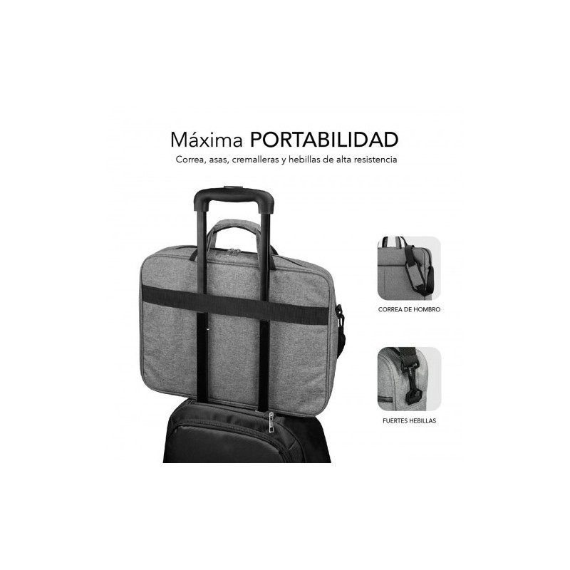 SUBBLIM Maletín Ordenador Elite Laptop Bag 13,3-14″ Grey