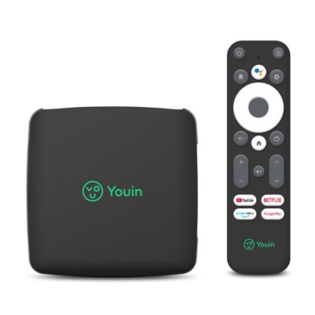 YOUIN RECEPTOR ANDROID TV 4K UHD CON ASISTENTE DE VOZ GOOGLE (EN1040K)