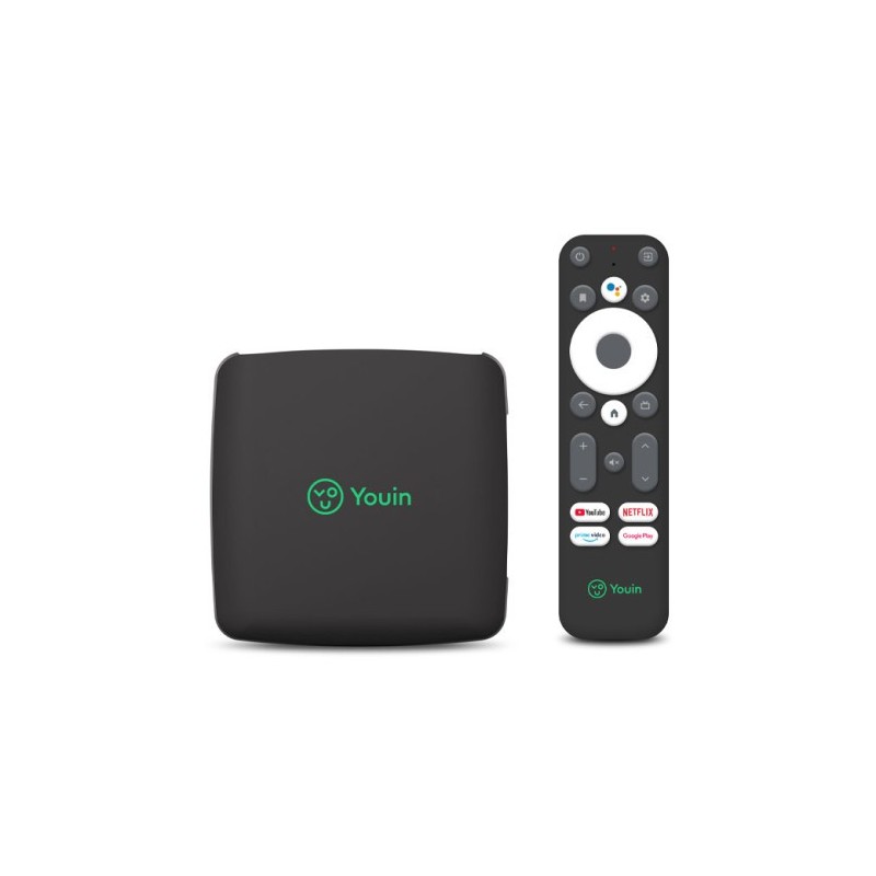 YOUIN RECEPTOR ANDROID TV 4K UHD CON ASISTENTE DE VOZ GOOGLE (EN1040K)