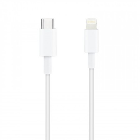 TooQ 10.10.0601 cable de conector Lightning 1 m Blanco