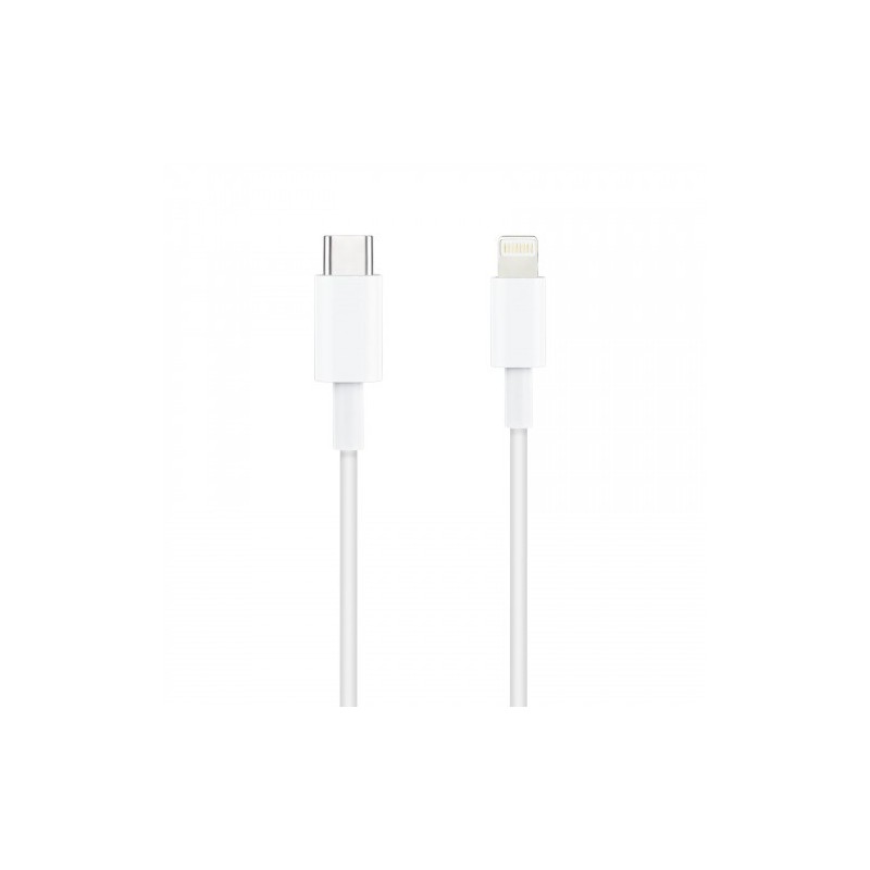 TooQ 10.10.0601 cable de conector Lightning 1 m Blanco