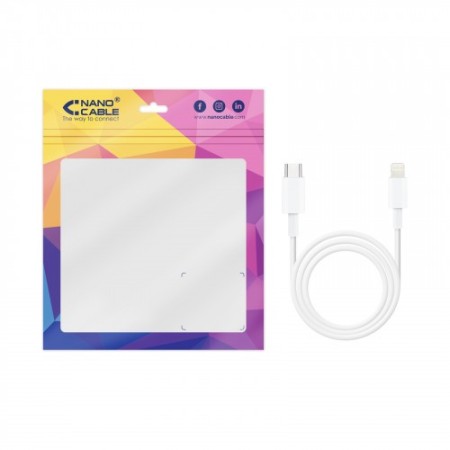 TooQ 10.10.0601 cable de conector Lightning 1 m Blanco