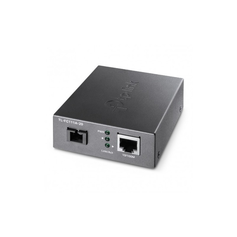 TP-LINK TL-FC111A-20 convertidor de medio 100 Mbit/s Monomodo Negro