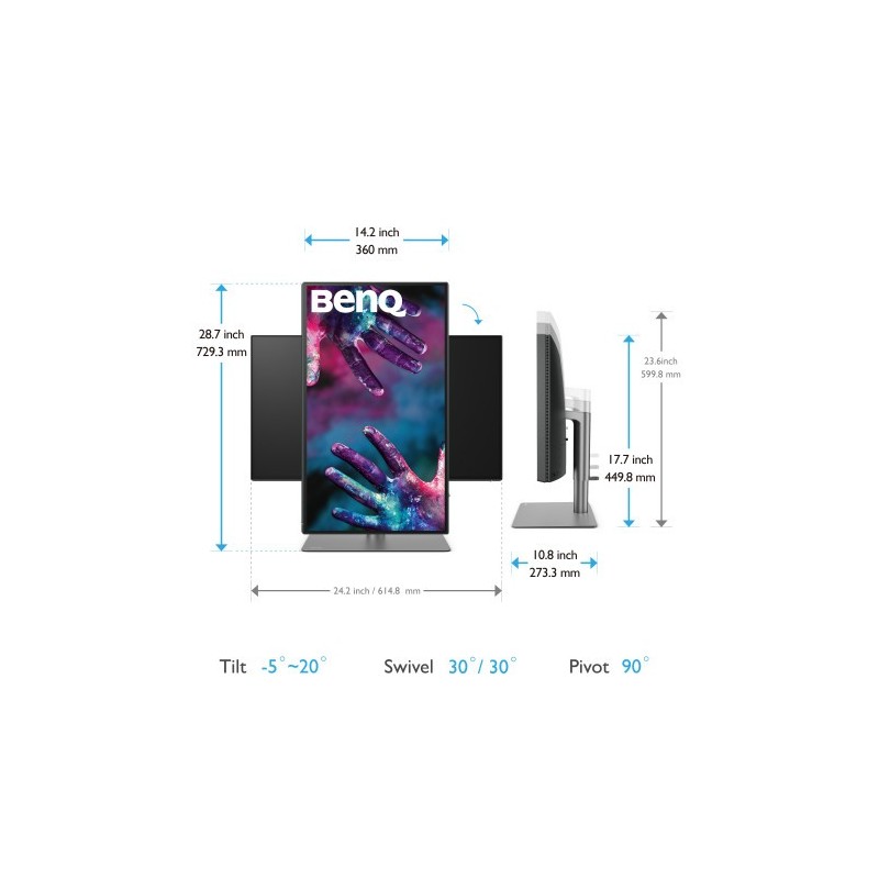 Benq PD2725U 68,6 cm (27″) 3840 x 2160 Pixeles 4K Ultra HD LED Negro