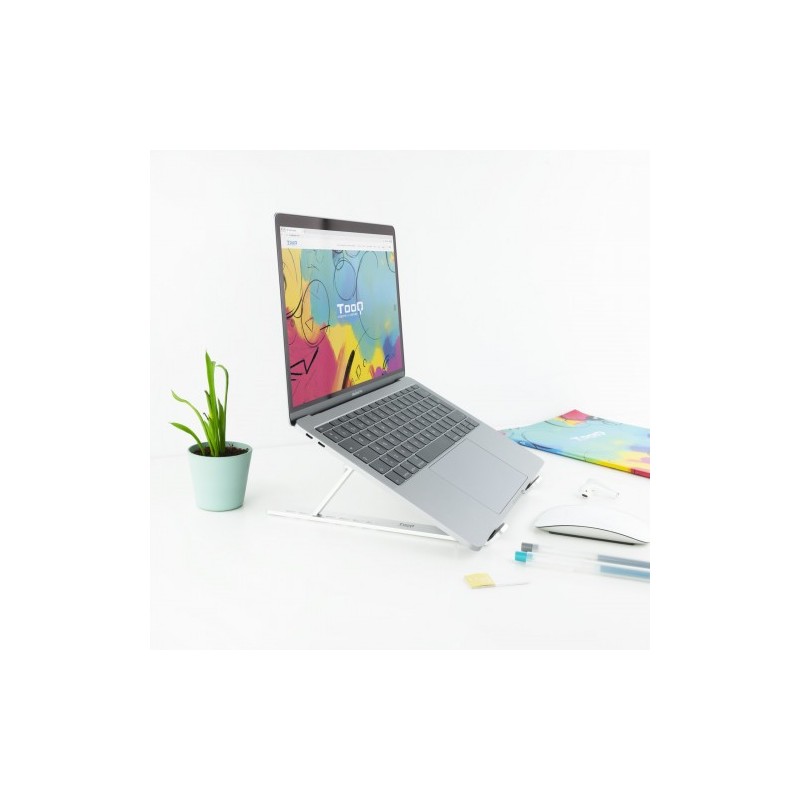 TooQ TQLRS0033-AL soporte para ordenador portátil 38,1 cm (15″) Plata