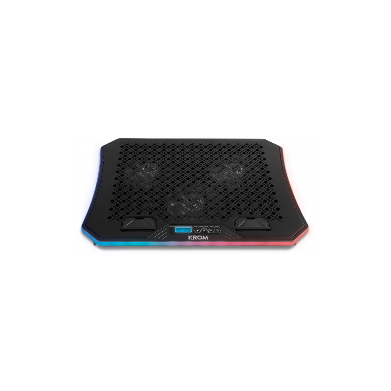 KROM BASE REFRIGERACION PORTATIL HASTA 19″. SOPORTE SMARTPHONE. HUB 2 X USB. RGB (NXKROMKOOLER)