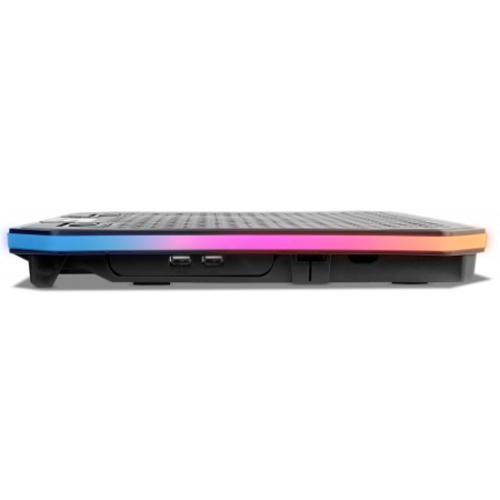 KROM BASE REFRIGERACION PORTATIL HASTA 19″. SOPORTE SMARTPHONE. HUB 2 X USB. RGB (NXKROMKOOLER)