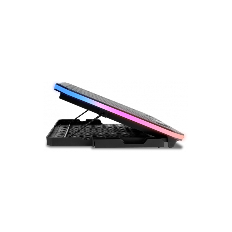 KROM BASE REFRIGERACION PORTATIL HASTA 19″. SOPORTE SMARTPHONE. HUB 2 X USB. RGB (NXKROMKOOLER)
