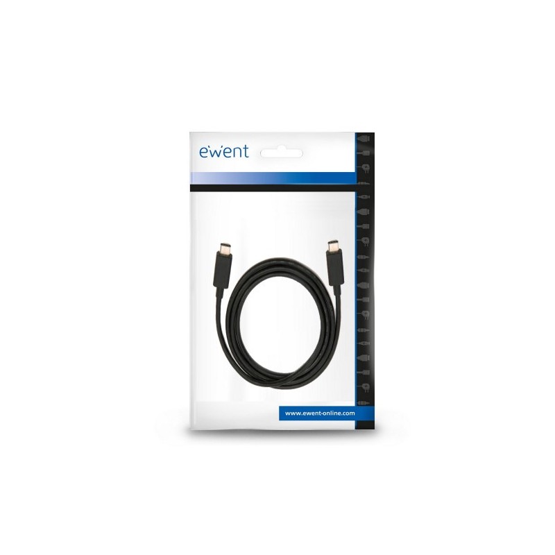 Ewent EC1045 cable USB 1 m USB 3.2 Gen 2 (3.1 Gen 2) USB C Negro