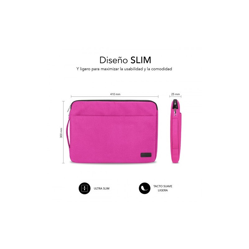 SUBBLIM Funda Ordenador Urban Laptop Sleeve 15,6″ Pink