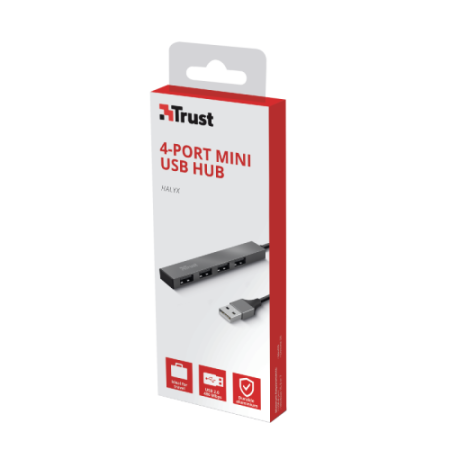 Trust Halyx USB 2.0 480 Mbit/s Aluminio