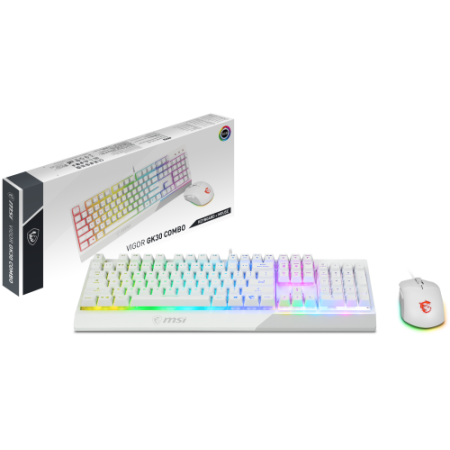 TECLADO + RATON MSI VIGOR GK30 COMBO WHITE ES