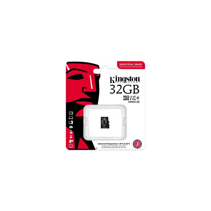Kingston Technology Industrial 32 GB MicroSDHC UHS-I Clase 10