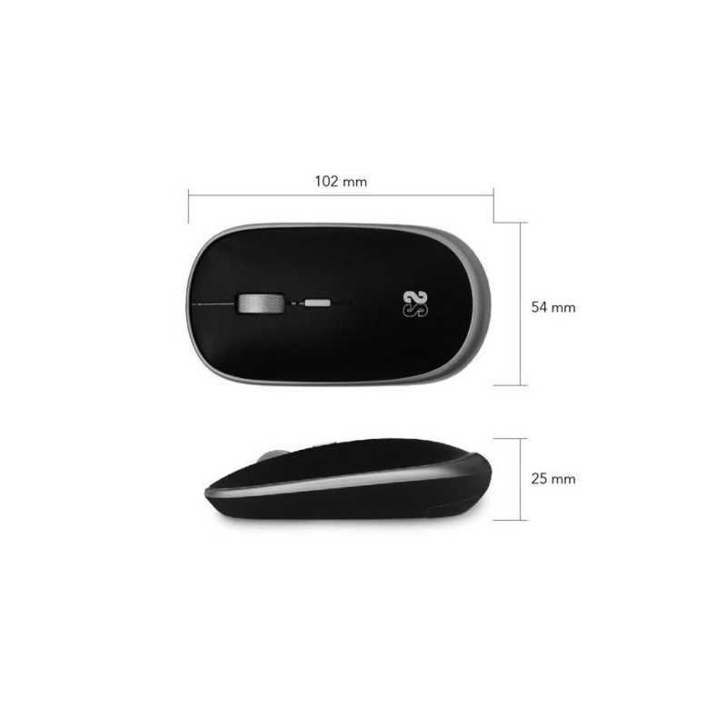 SUBBLIM Ratón Inalámbrico Mini Wireless Mini Mouse Space Grey