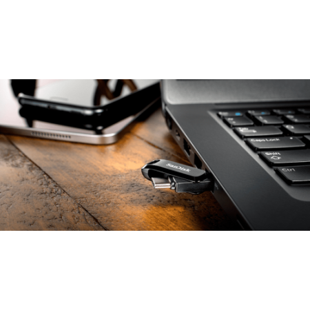 SanDisk Ultra Dual Drive Go unidad flash USB 32 GB USB Type-A / USB Type-C 3.2 Gen 1 (3.1 Gen 1) Negro