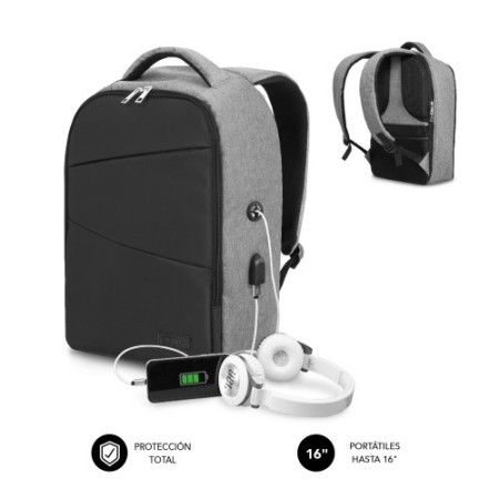 MOCHILA ANTIRROBO SECURE V2 AP ANTITHEFT BACKPACK 16″ BLACK