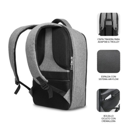 MOCHILA ANTIRROBO SECURE V2 AP ANTITHEFT BACKPACK 16″ BLACK