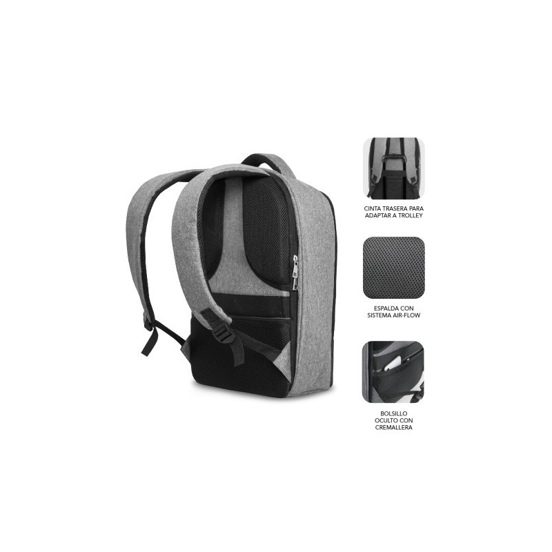 MOCHILA ANTIRROBO SECURE V2 AP ANTITHEFT BACKPACK 16″ BLACK