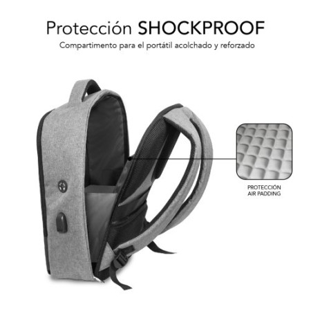 MOCHILA ANTIRROBO SECURE V2 AP ANTITHEFT BACKPACK 16″ BLACK