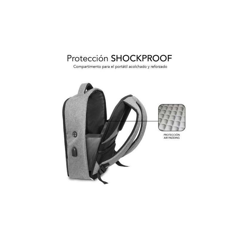 MOCHILA ANTIRROBO SECURE V2 AP ANTITHEFT BACKPACK 16″ BLACK