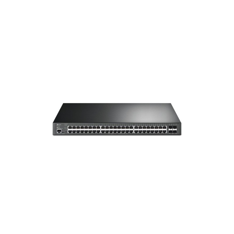 TP-Link TL-SG3452XP JetStream PoE Switch Gestionado L2+ Gigabit Ethernet (10/100/1000) Energía sobre Ethernet (PoE) 1U Negro