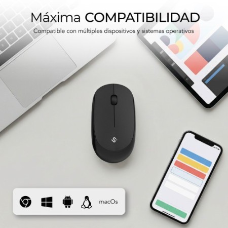 SUBBLIM Ratón Business Plus Silencioso inalámbrico 2.4G 1200 DPI