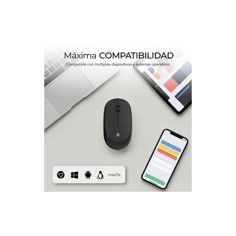 SUBBLIM Ratón Business Plus Silencioso inalámbrico 2.4G 1200 DPI