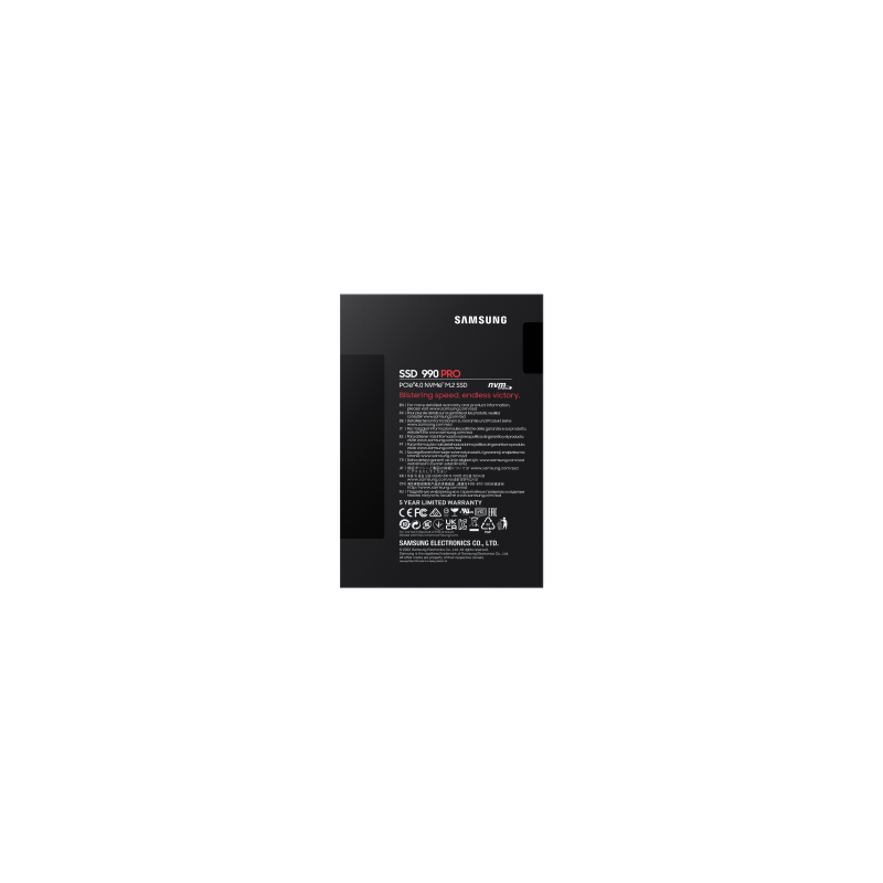 Samsung 990 PRO M.2 2000 GB PCI Express 4.0 V-NAND MLC NVMe