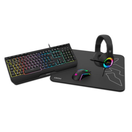 KROM KIT GAMING 4 en 1 KENYA. RGB