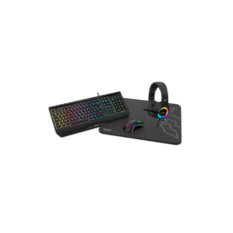 KROM KIT GAMING 4 en 1 KENYA. RGB