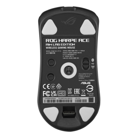 ASUS ROG Harpe Ace Aim Lab Edition ratón Ambidextro RF Wireless + Bluetooth + USB Type-A Óptico 36000 DPI