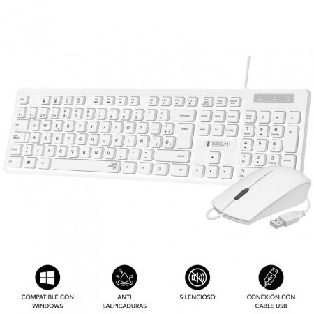 COMBO BUSINESS SLIM SILENCIOSO CON CABLE USB B