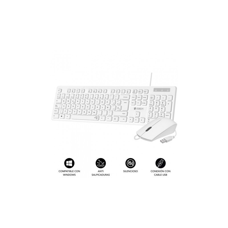 COMBO BUSINESS SLIM SILENCIOSO CON CABLE USB B