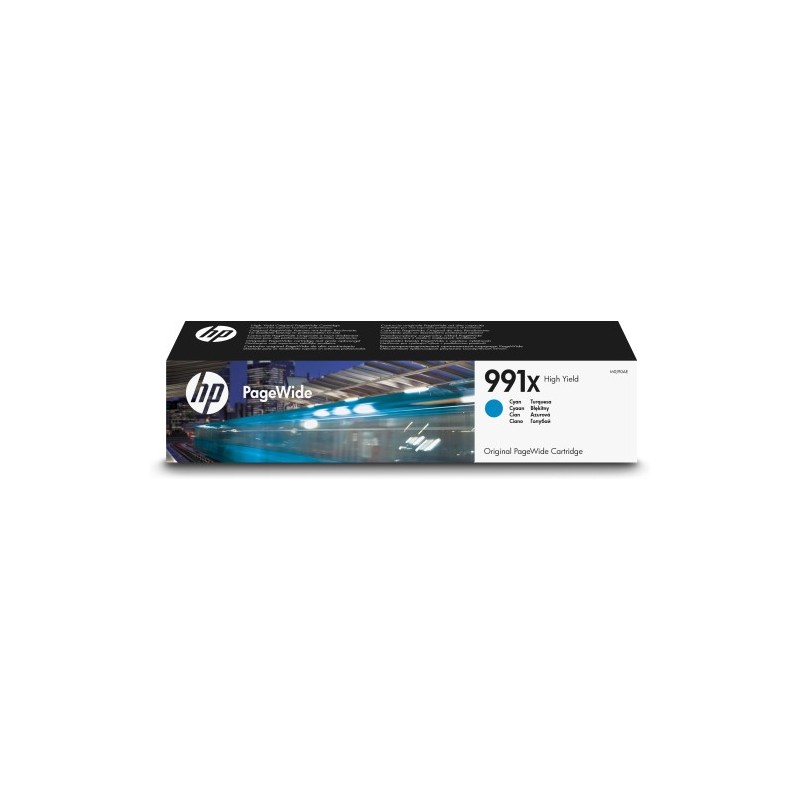 HP Cartucho Original PageWide 991X de alta capacidad cian