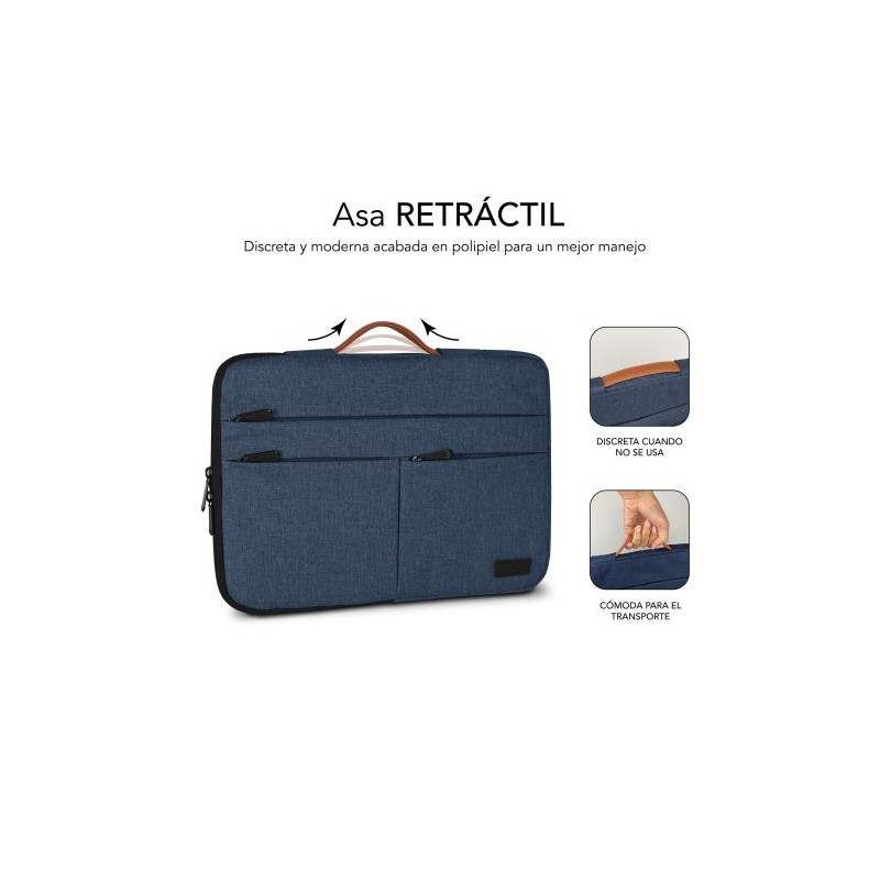SUBBLIM Funda Air Padding 360 Sleeve 13,3-14″ Blue