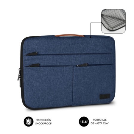 SUBBLIM Funda Air Padding 360 Sleeve 15,6″ Blue