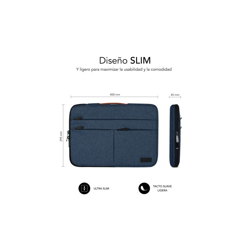 SUBBLIM Funda Air Padding 360 Sleeve 15,6″ Blue