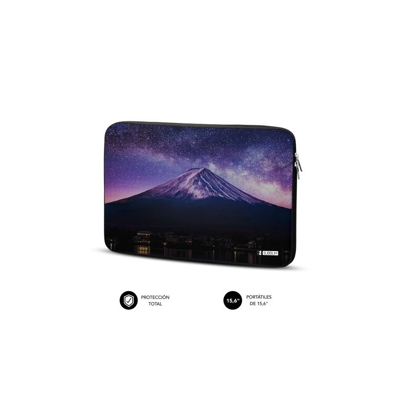 SUBBLIM Funda Ordenador Neopreno Trendy Sleeve Neo Mountain 15,6″