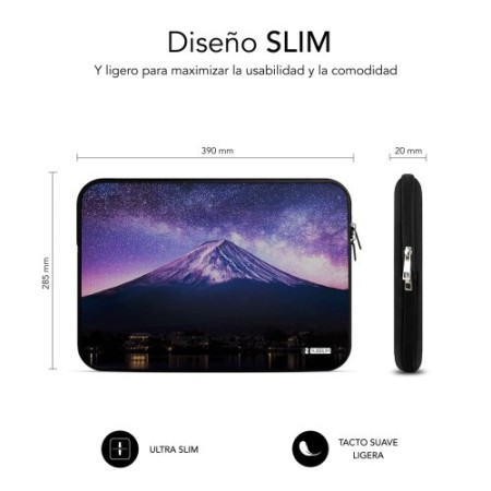 SUBBLIM Funda Ordenador Neopreno Trendy Sleeve Neo Mountain 15,6″