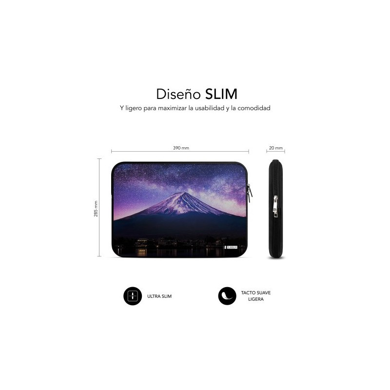 SUBBLIM Funda Ordenador Neopreno Trendy Sleeve Neo Mountain 15,6″