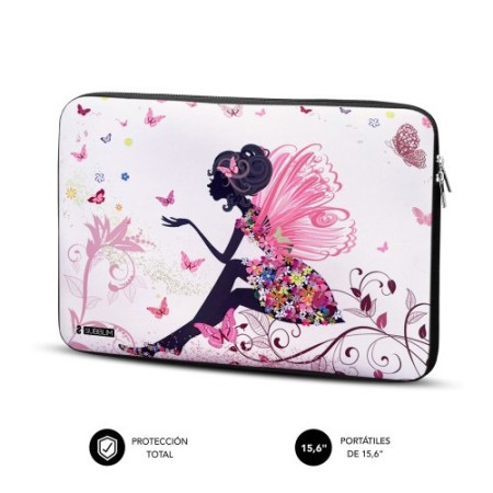 SUBBLIM Funda Ordenador Neopreno Trendy Sleeve Neo Hada 15,6″