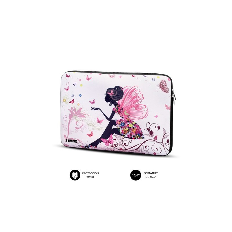 SUBBLIM Funda Ordenador Neopreno Trendy Sleeve Neo Hada 15,6″