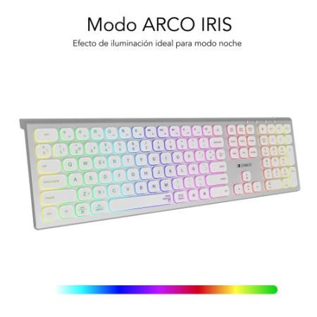 SUBBLIM Teclado Bluetooth/2.4G Master iluminado Ext P/B