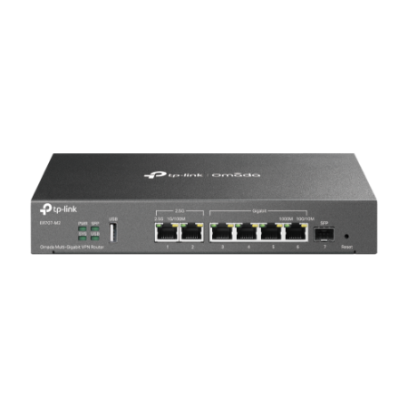 TP-Link ER707-M2 router 2.5 Gigabit Ethernet, Ethernet rápido, Gigabit Ethernet Negro