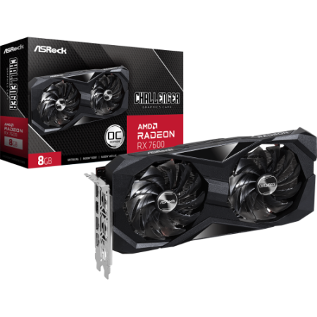 Asrock Challenger 90-GA41ZZ-00UANF tarjeta gráfica AMD Radeon RX 7600 8 GB GDDR6