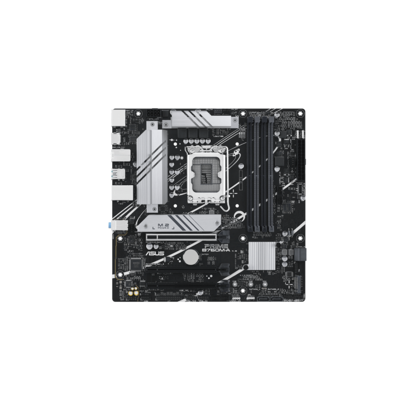 PLACA ASUS PRIME B760M-A-CSM,INTEL,1700,B760,4DDR5,128GB,2HDMI+DP,4SATA+2M.2,GB2.5,2USB 3.2+USB-C,2.5GB,MATX