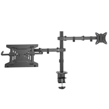 EWENT SOPORTE DE MONITOR HASTA 34” CARGA MÁXIMA 9KG. CON SOPORTE PARA PORTÁTIL