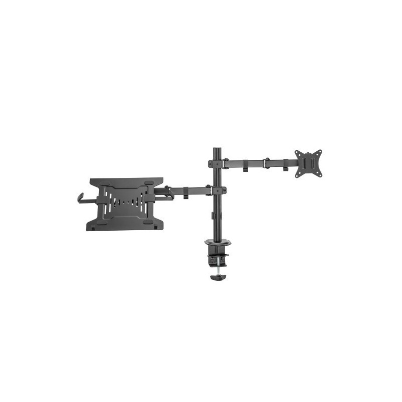 EWENT SOPORTE DE MONITOR HASTA 34” CARGA MÁXIMA 9KG. CON SOPORTE PARA PORTÁTIL