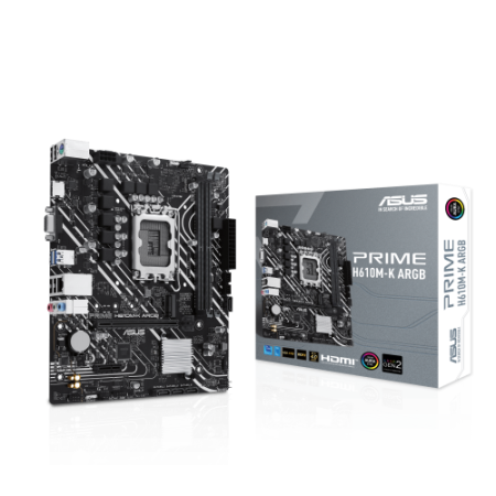 ASUS PRIME H610M-K ARGB Intel H610 LGA 1700 micro ATX
